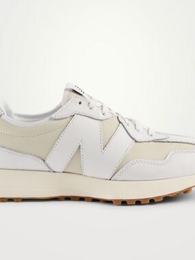 New Balance 327 suede and nylon in White and Cream